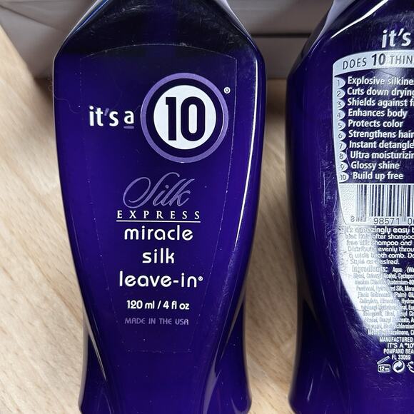 BundIe Of 3 ! It’s a 10 : 4oz : Silk Express Miracle Silk Leave-In / Shine Spray - Picture 4 of 8